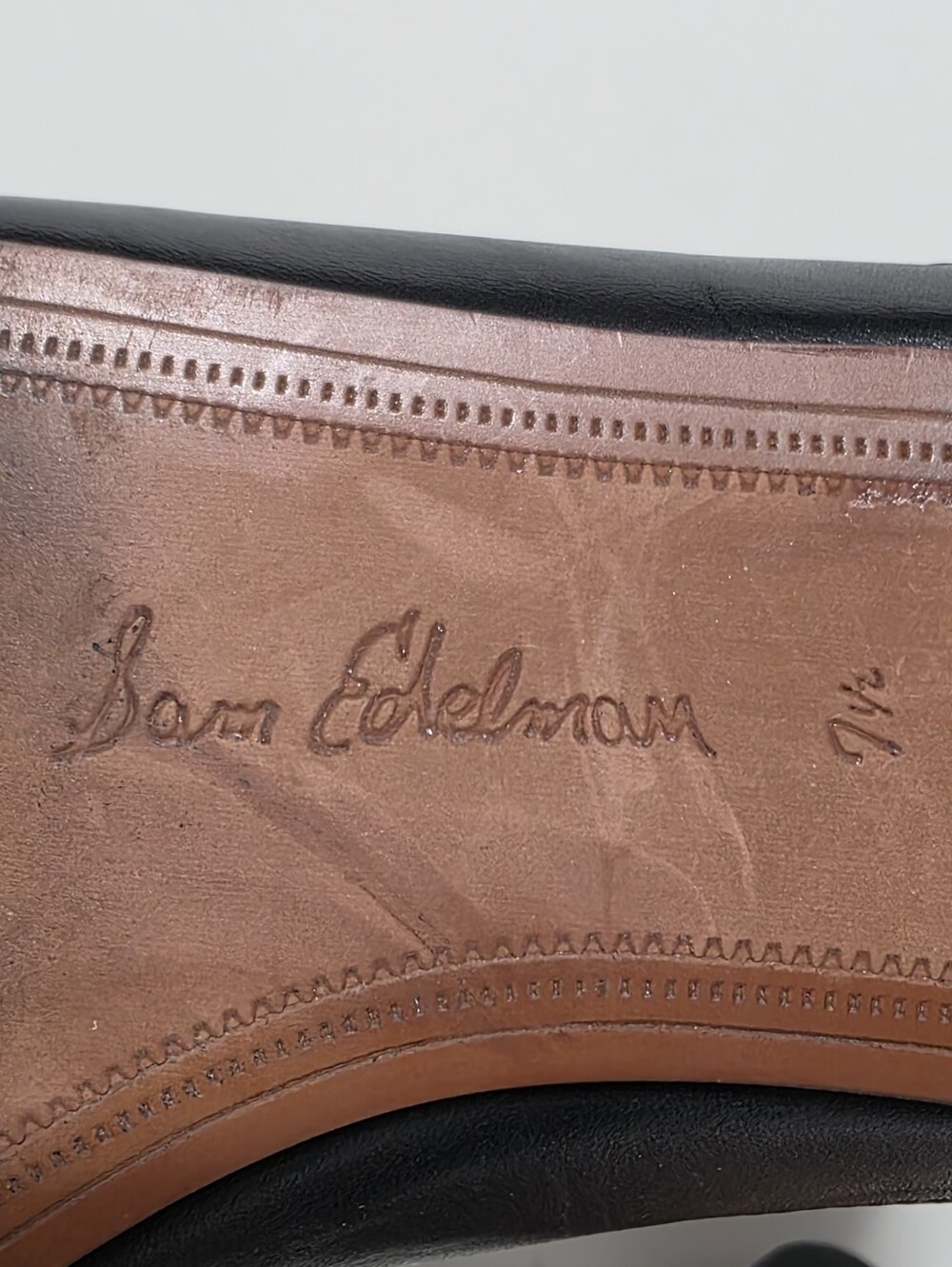 EUC SAM EDELMAN LINNIE BIT LEATHER MULE LOAFER SZ 7.5 - Picture 15 of 16